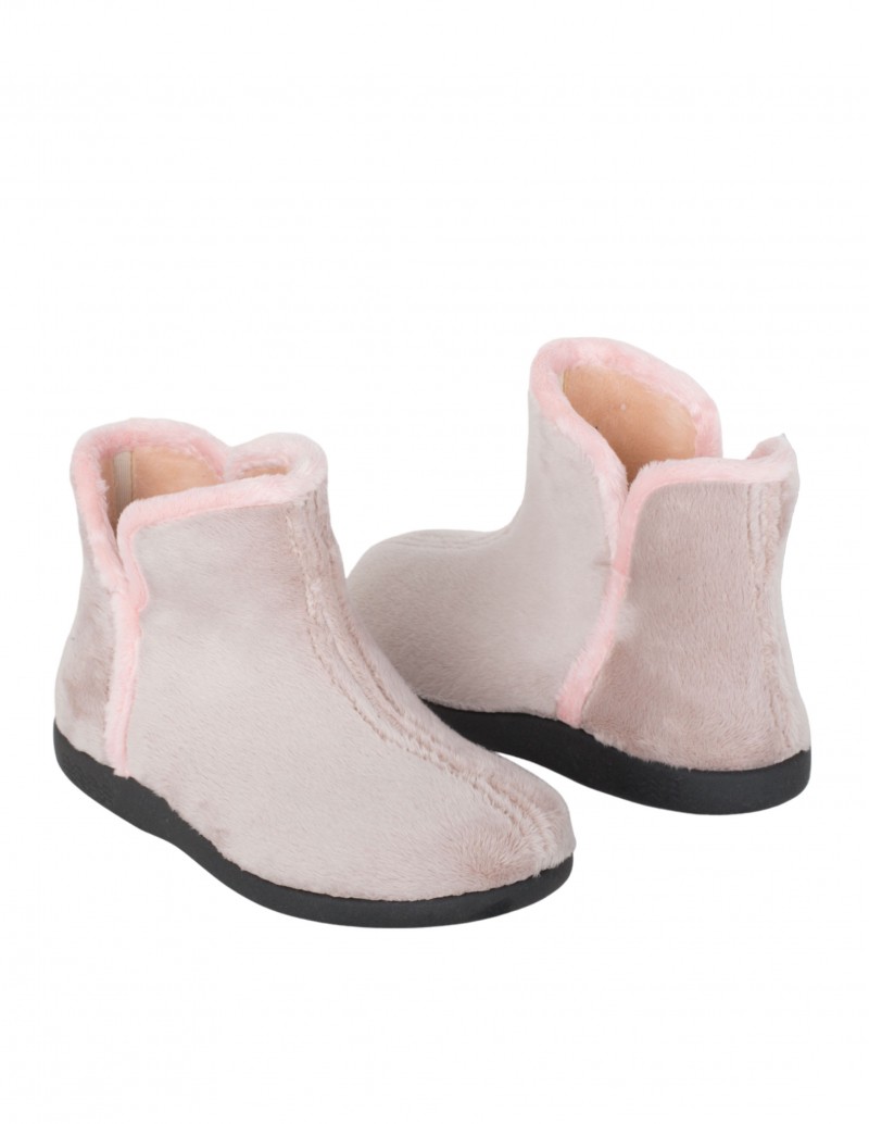 Zapatillas Casa Abotinadas Taupe 2