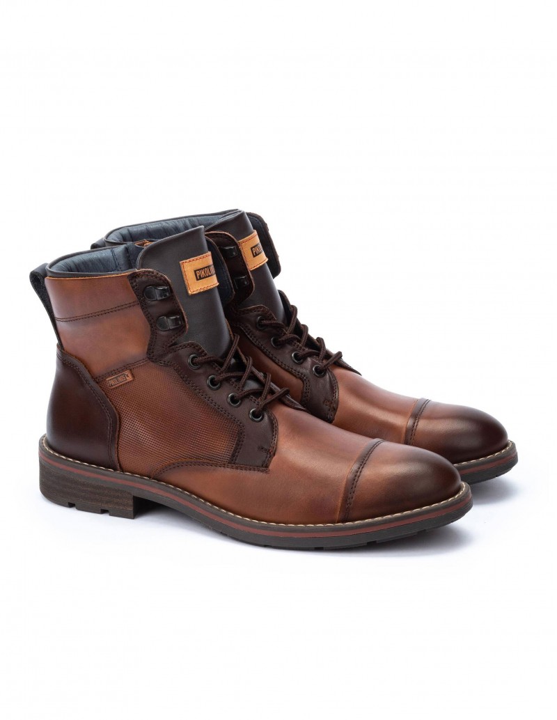 PIKOLINOS Botas Cordones Cuero 2