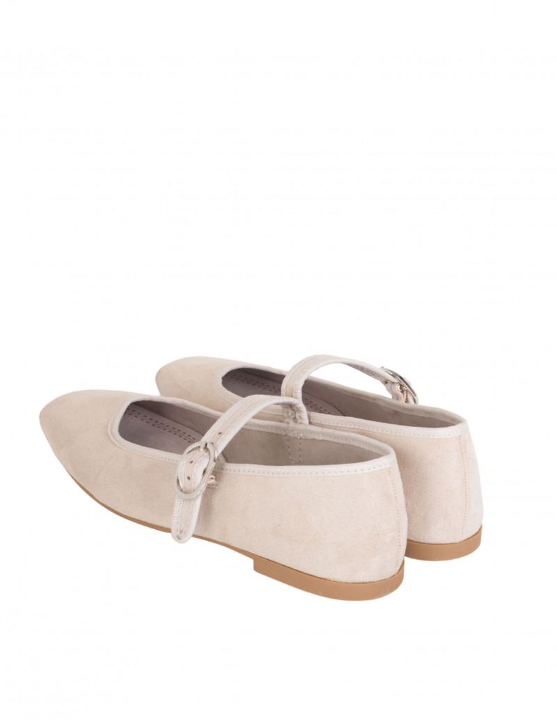 manoletinas Beige Mujer