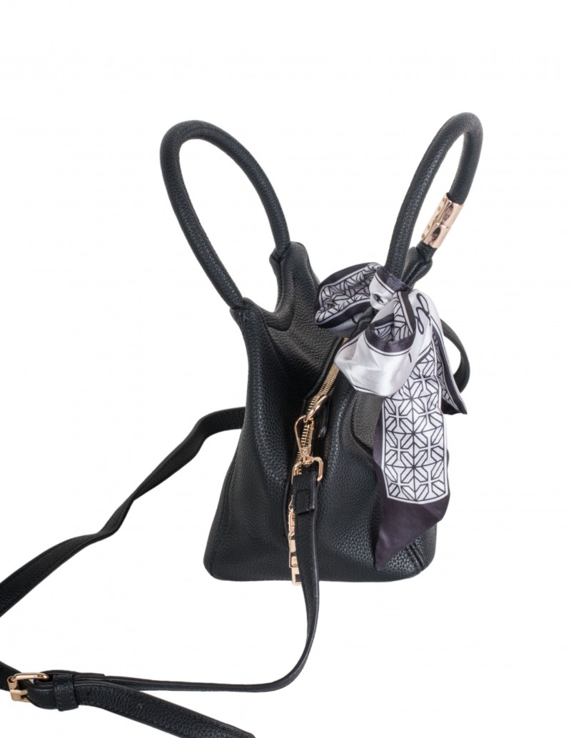 Comprar bolso negro con detalle de lazo para mujer