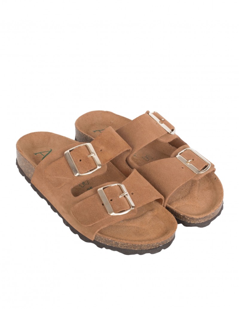 AUTENTI Sandalias Bio Hebillas Cuero 2