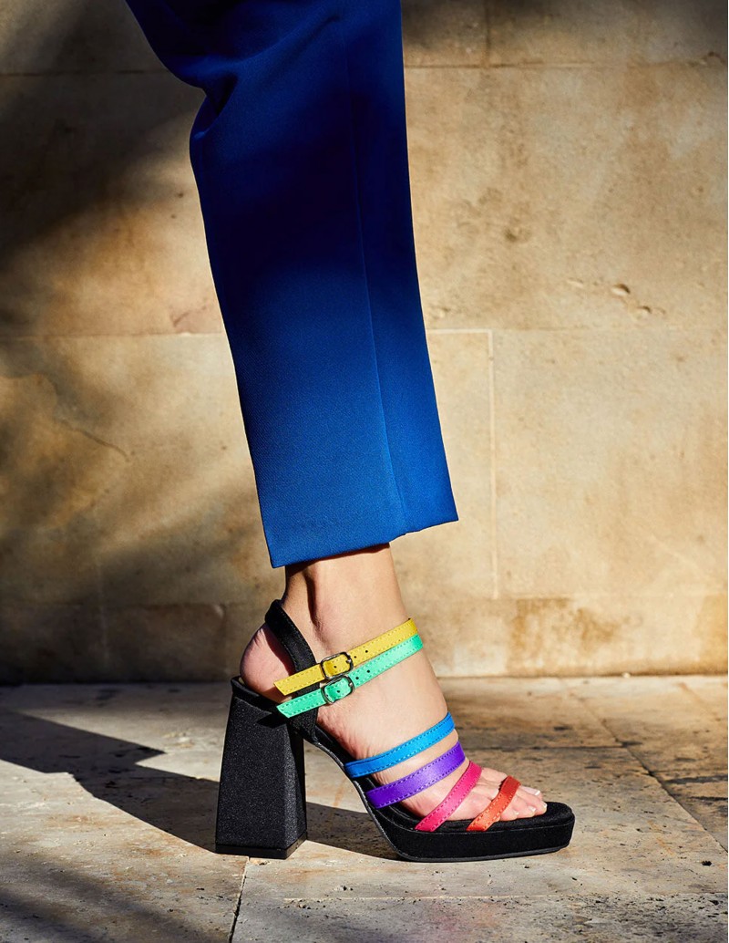 sandalias de colores para mujer