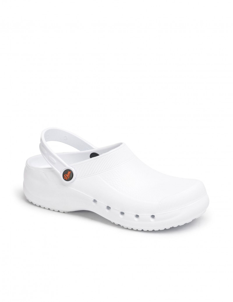 Zueco sanitario blanco para mujer confeccionado con eva 2