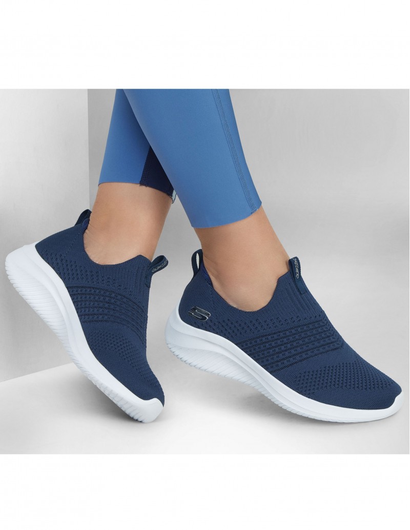 Zapatillas skechers para caminar mujer color azul marino
