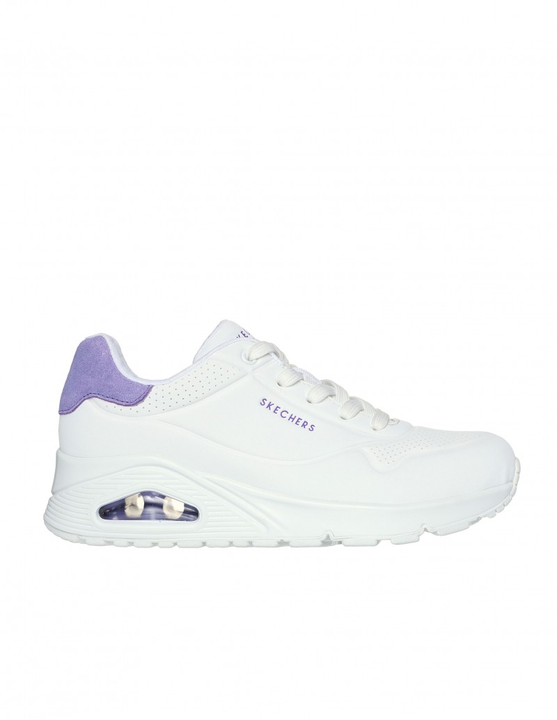 Zapatillas SKECHERS Uno Pop Back blanco y morado