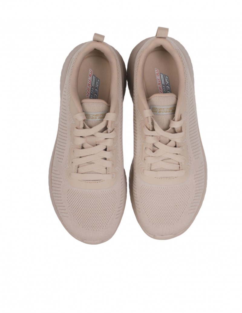 Tenis skechers de mujer para caminar color nude