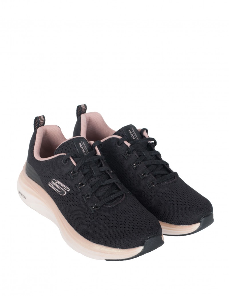 zapatillas Skechers negras con purpurina dorada