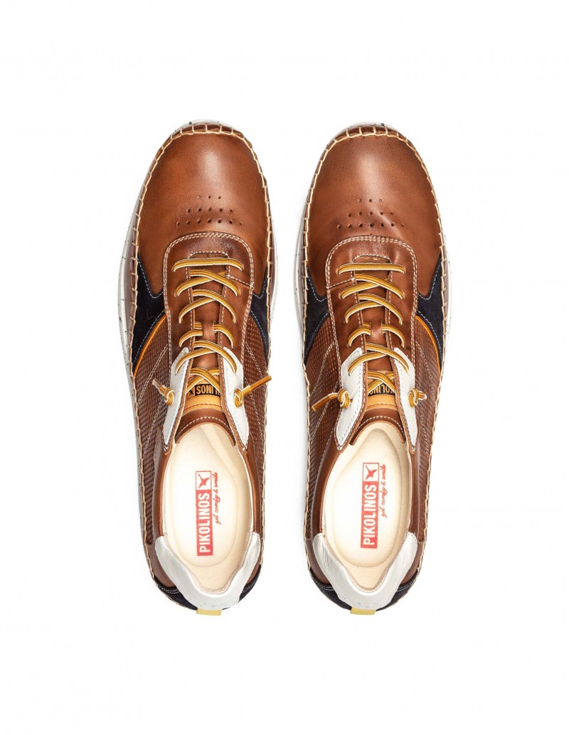 Zapatos sport hombre marca Pikolinos marron 2