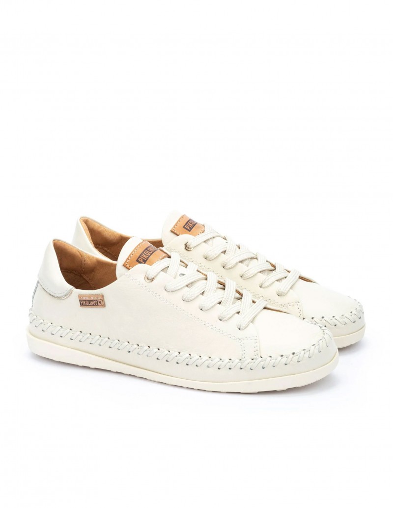 Zapatillas para mujer de vestir blancas Pikolinos modelo Soller