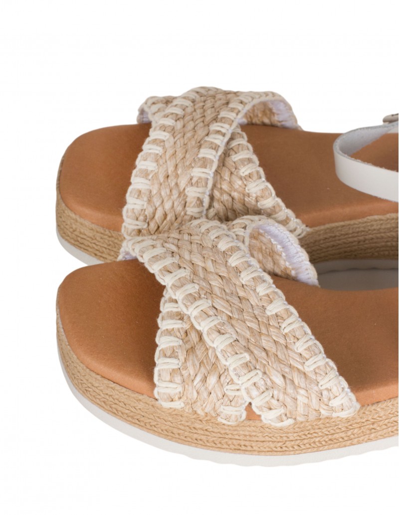 Sandalias De Cuña Baratas Sandalias De Esparto ARIADNA SÁNCHEZ