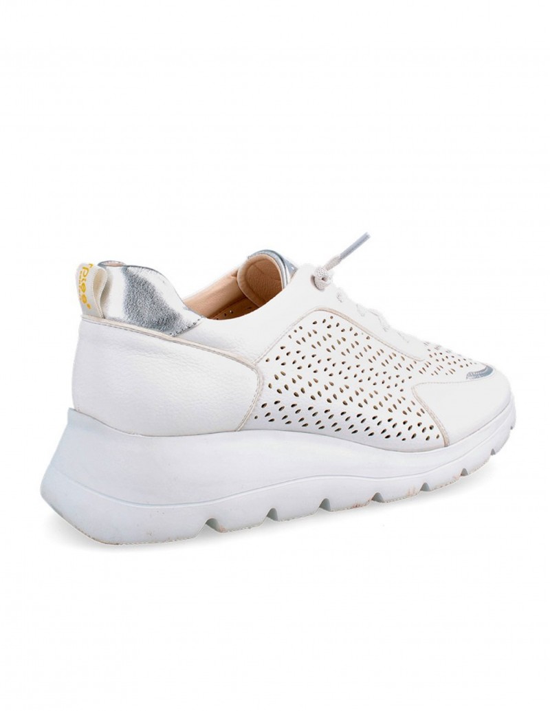 Cuña zapatillas blancas para mujer de verano Amarpies