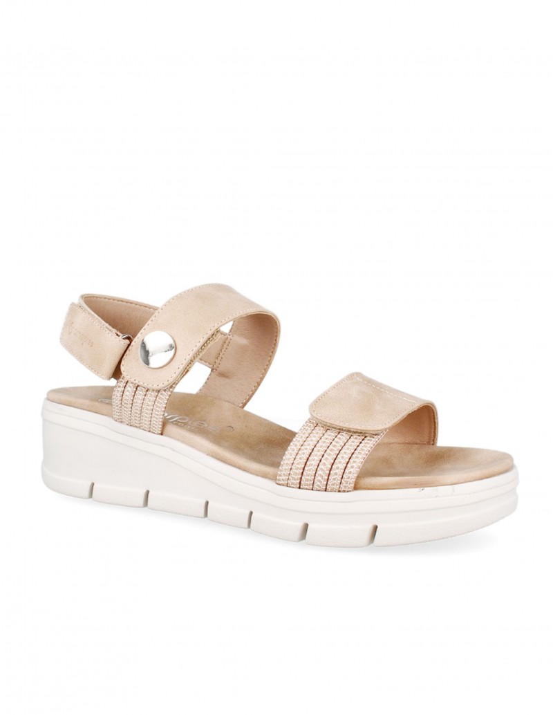 Sandalias deportivas beige velcro Amarpies 2