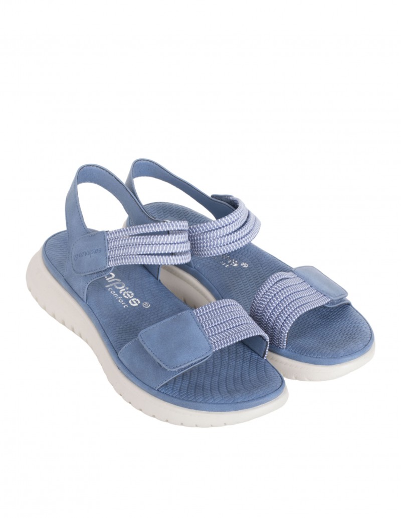 Sandalias deportivas azules para mujer Amarpies 2