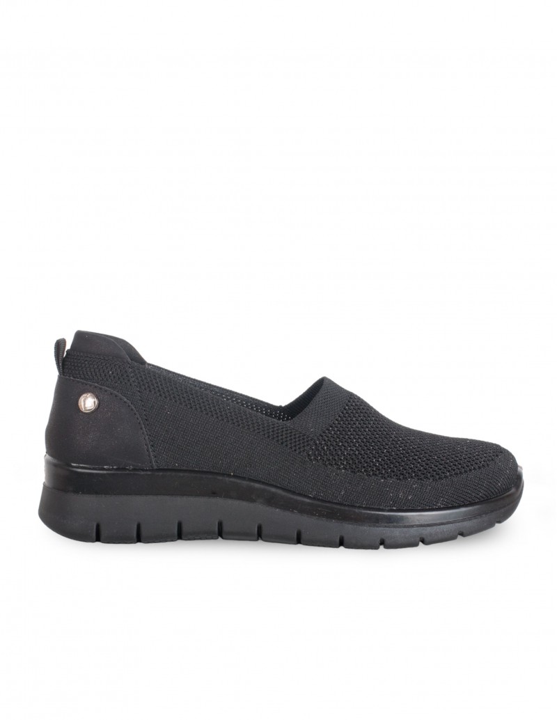 Zapatillas negras estilo slip on para mujer Amarpies