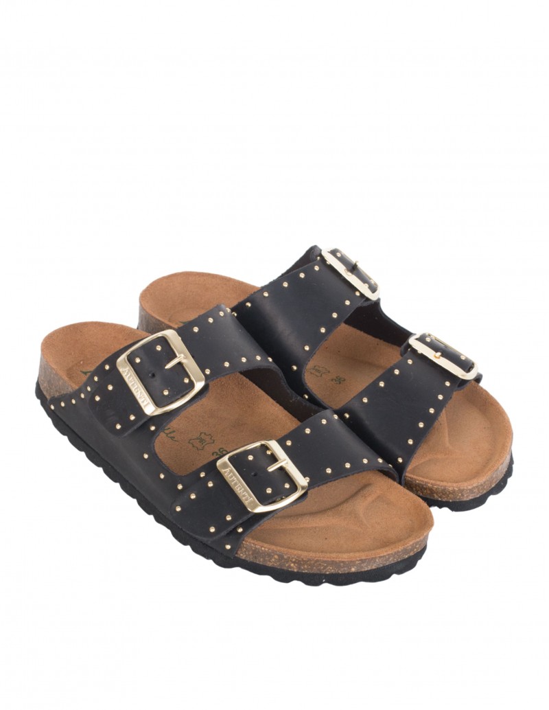 Sandalias Bio con hebillas negras con tachuelas Autenti 2