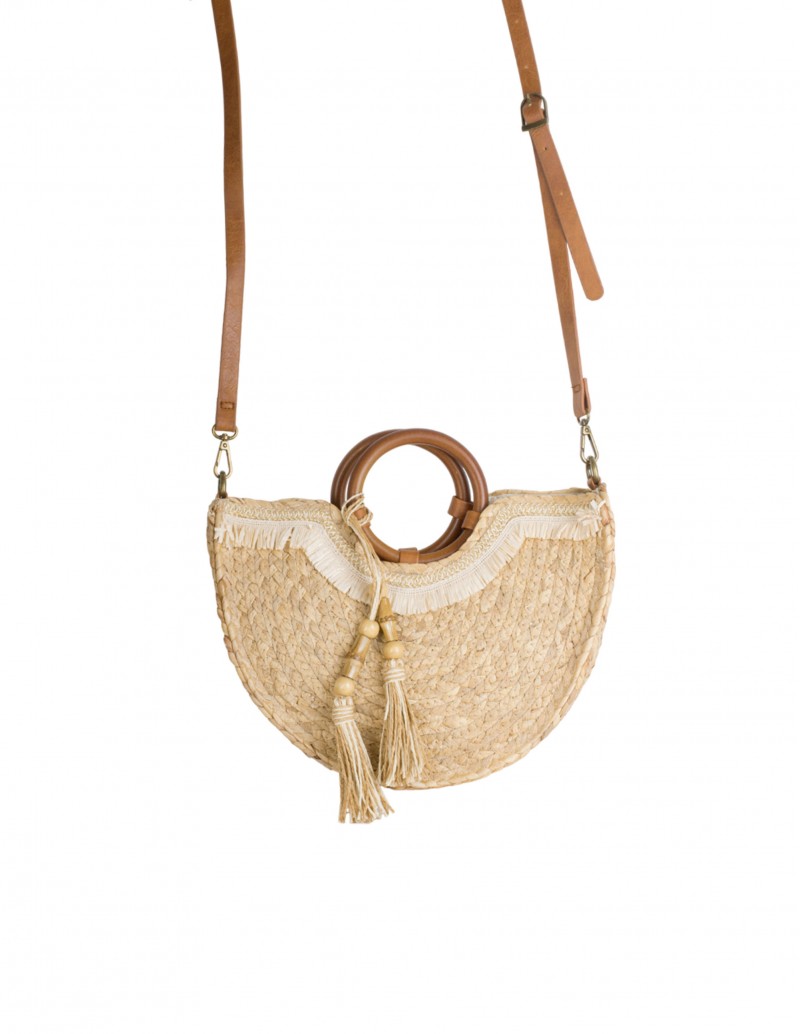 Capazo rafia madera original 2