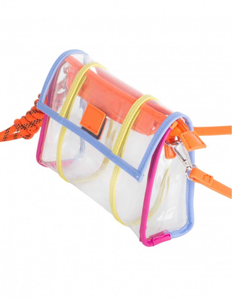 bolso bandolera transparente multicolor 2
