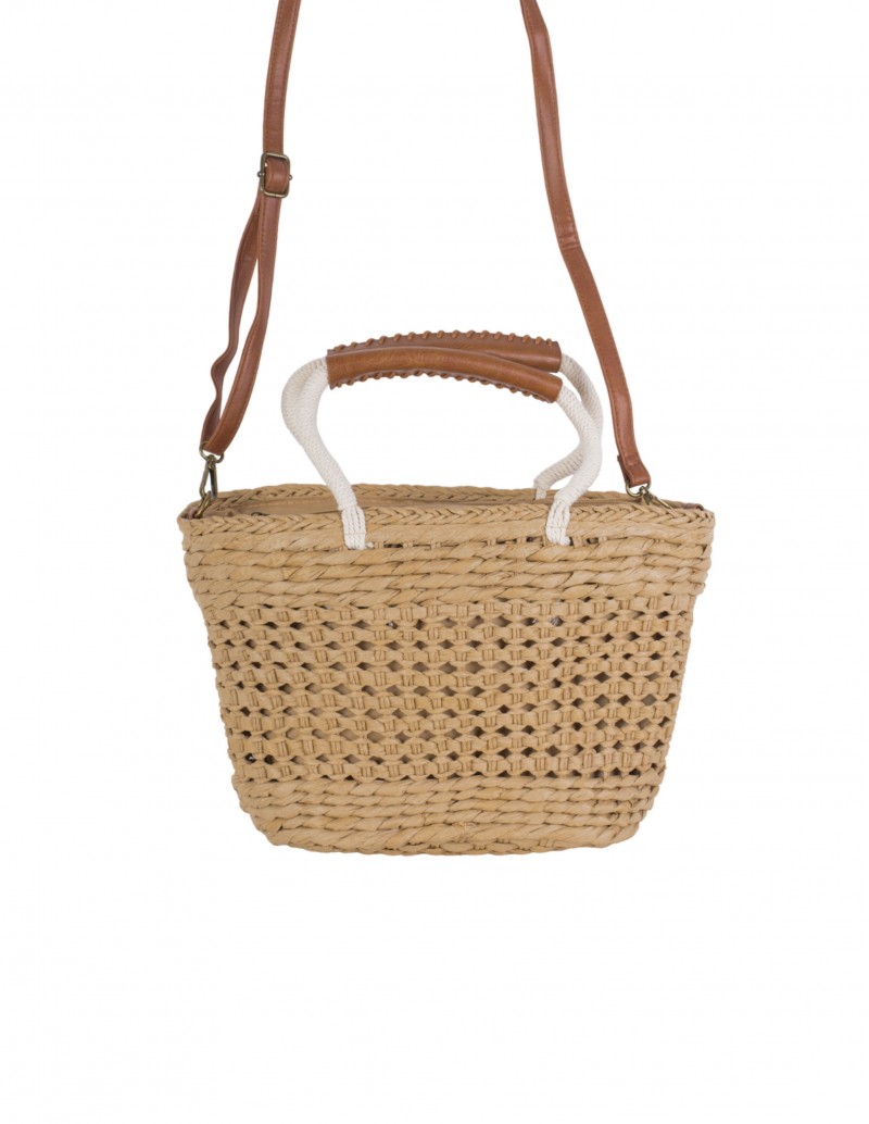 bolso capazo rafia marrón 2
