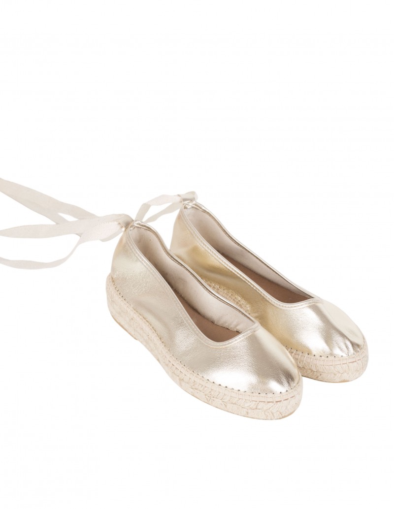 bailarinas esparto doradas cintas 2
