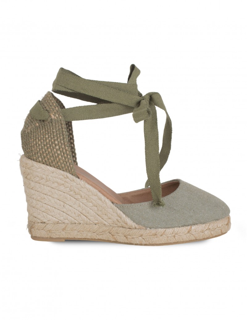 alpargatas cuña verdes 2
