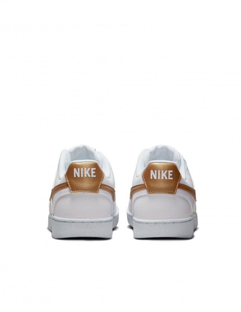 Court Vision Tenis Nike Mujer Blanco Con Dorado Zapatillas Nike