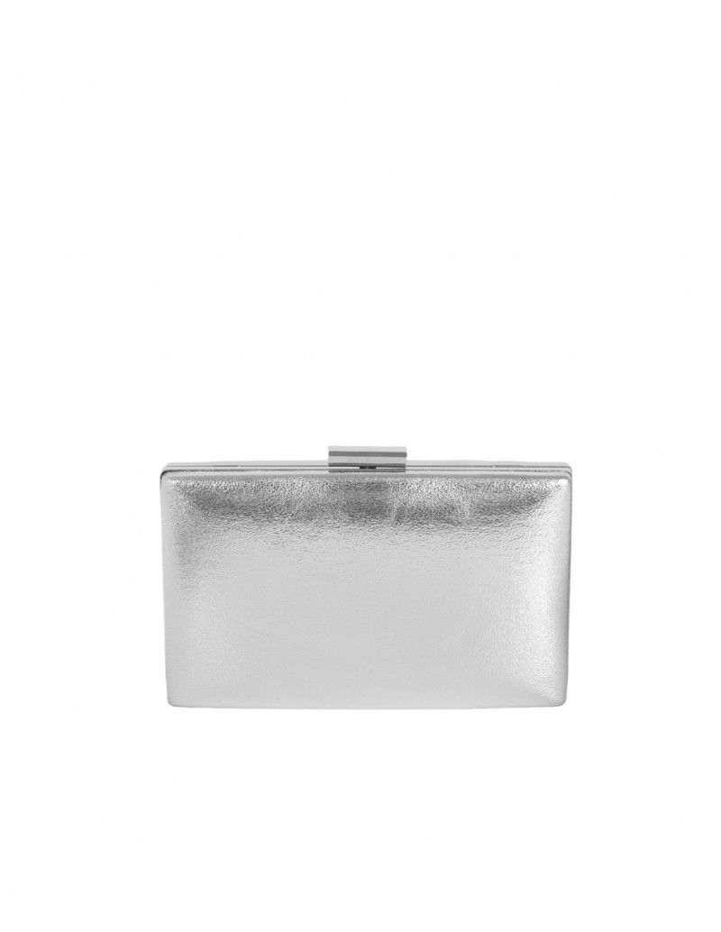 clutch plateado fiesta