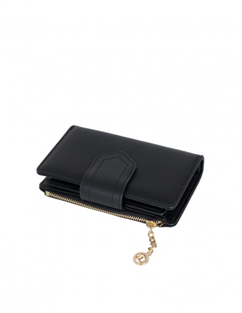 cartera negra para mujer