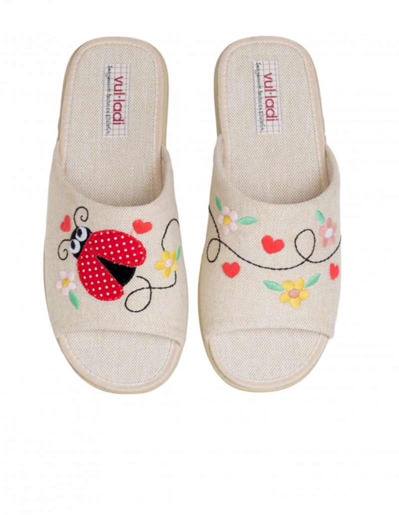 zapatillas casa verano beige