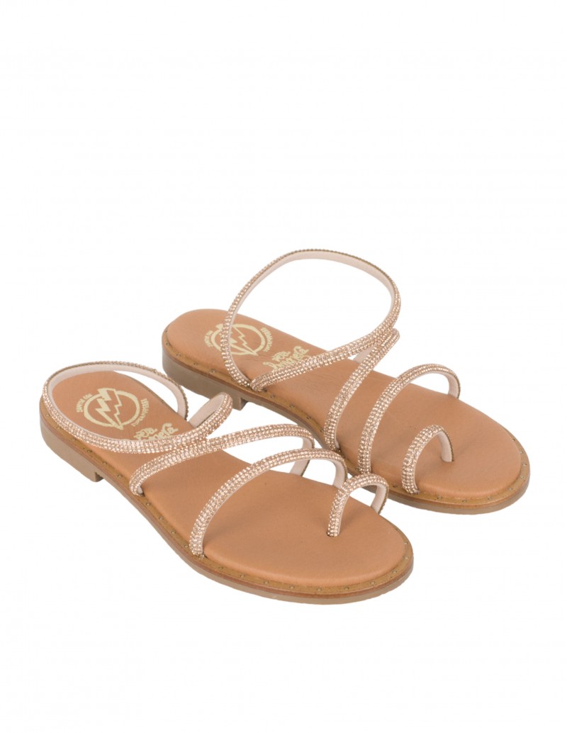 Sandalias Doradas Fiesta Planas PERA LIMONERA 2