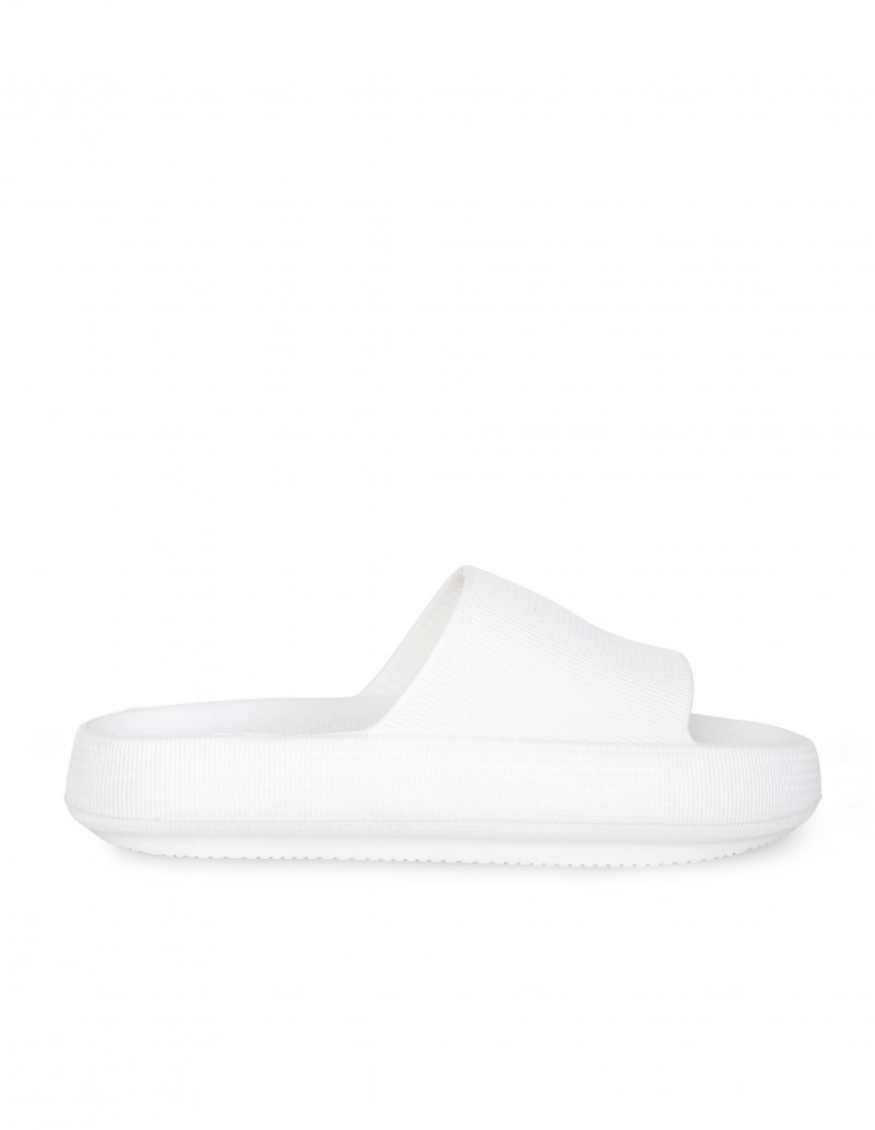 chanclas chunky blancas