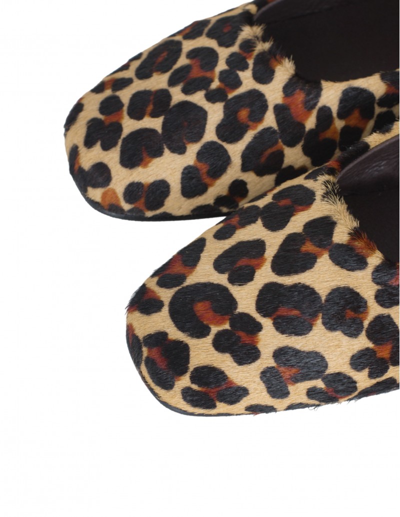 merceditas leopardo punta cuadrada