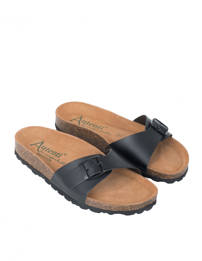 Sandalias Bio Pala Negras AUTENTI 2