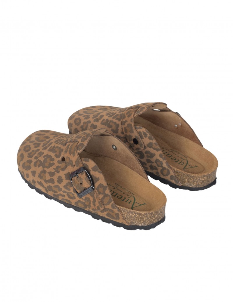 Zuecos Bio Hebilla Animal Print