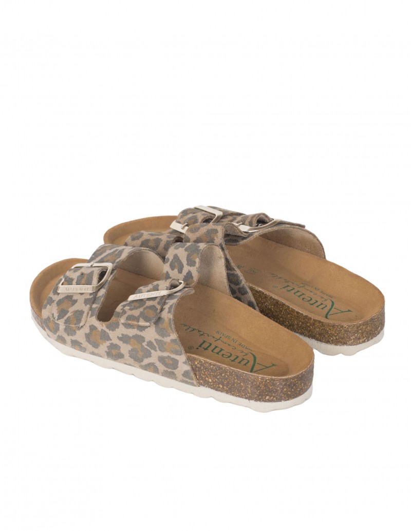 sandalias autenti animal print