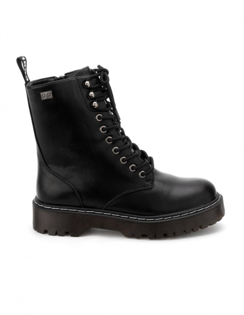 COOLWAY Botas Militares Cordones Negro