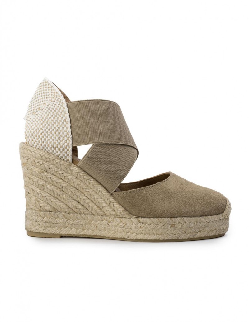 Alpargatas Cuna Elasticos Beige