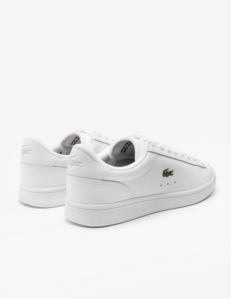 zapatillas blancas de piel para mujer Lacoste