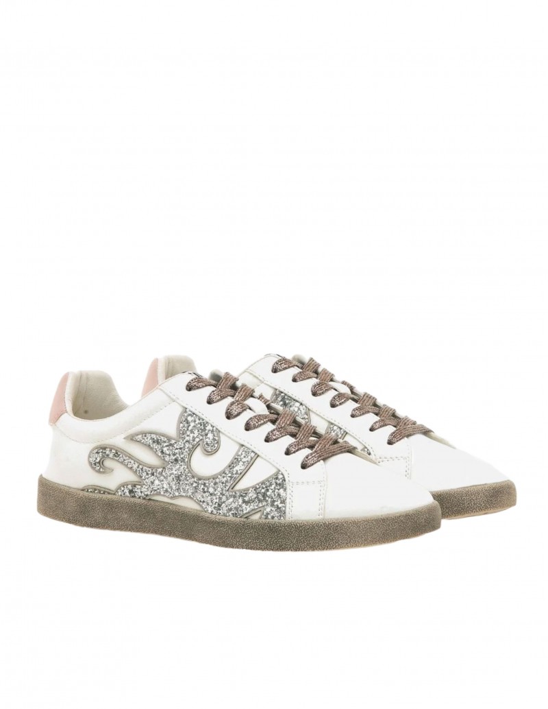 Zapatillas Purpurina Plateada Mustang 2