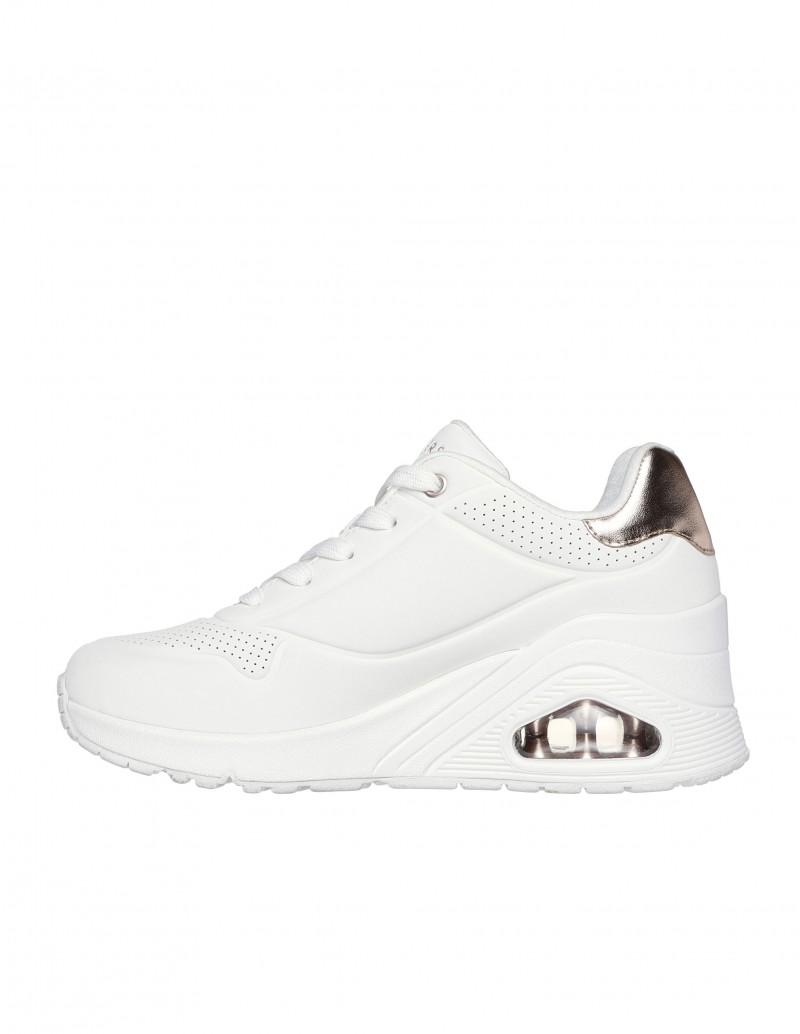 zapatillas casual blancas skechers mujer