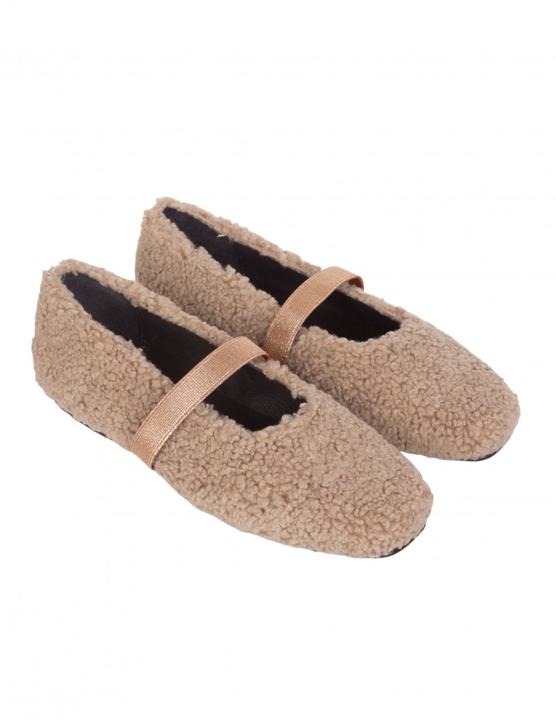 Bailarinas Punta Cuadrada Borreguito PERA LIMONERA 2