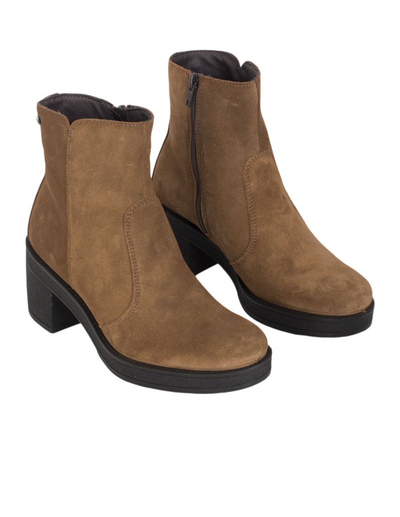 Botines Marrones Tacón Impermeables IMAC 2
