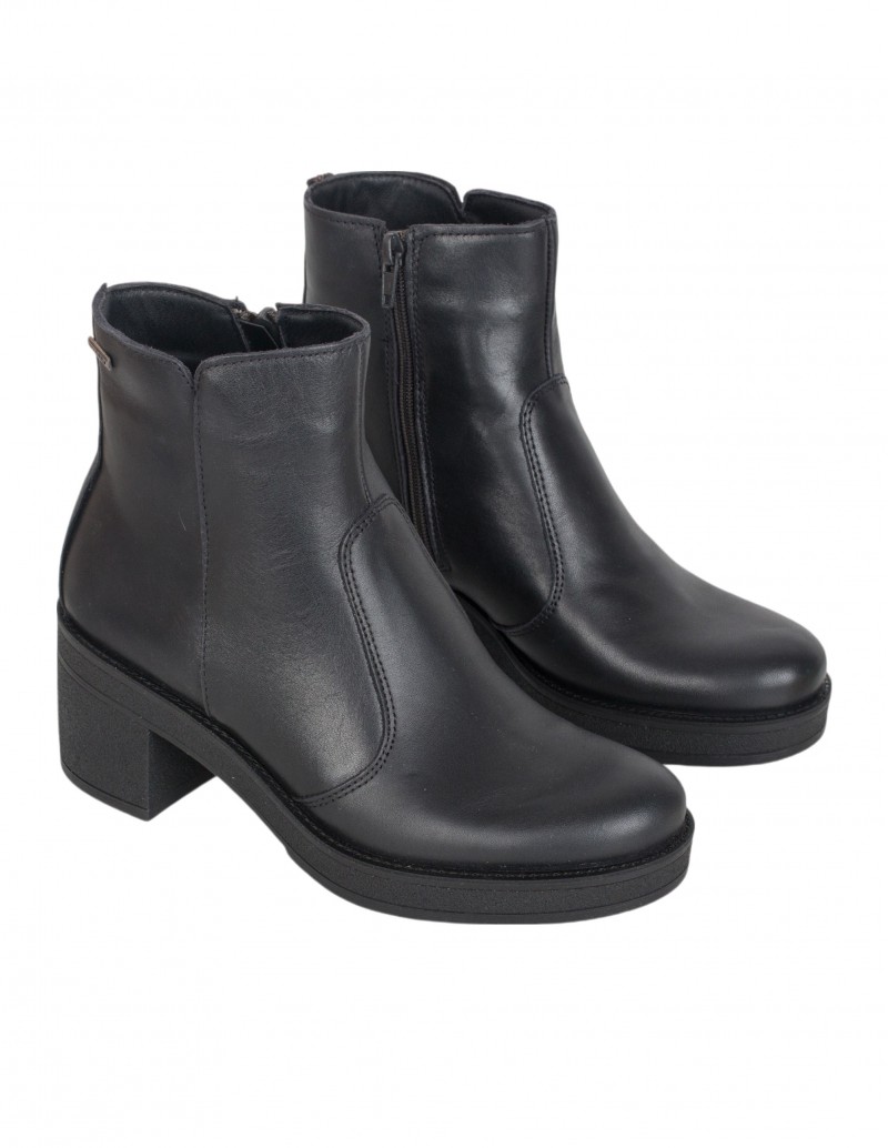 Bottines Noires En Simili Cuir - Taille EUR 41 - Femme - Style Botín - Neuf Sans Boîte