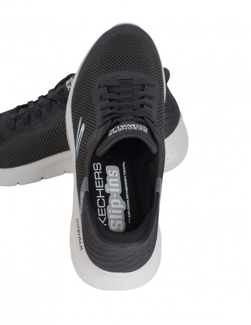 zapatillas skechers hombre negras sin cordones