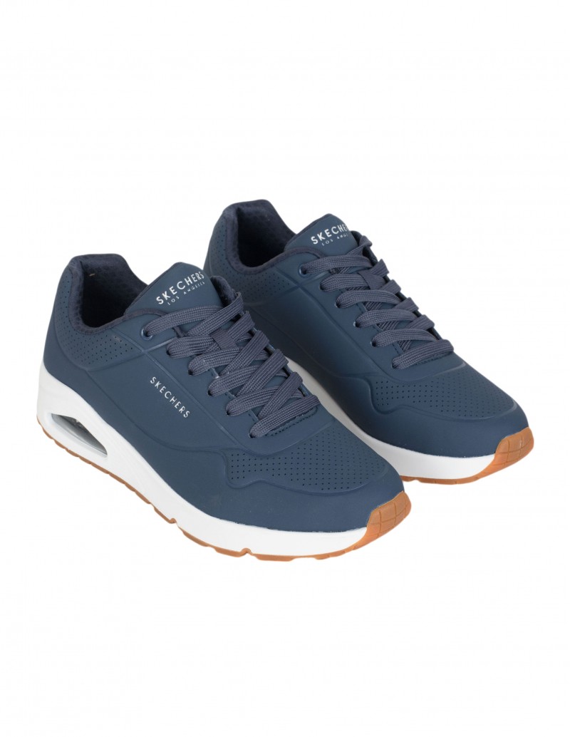 zapatillas skechers azules hombre