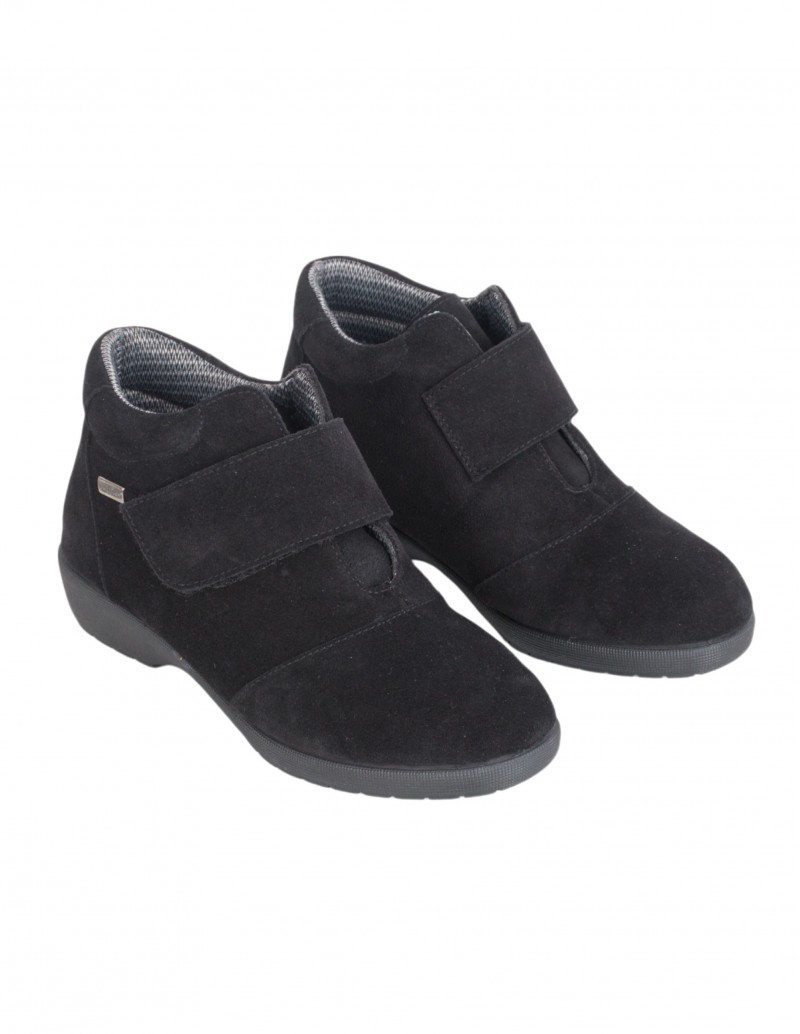 botines con velcro mujer