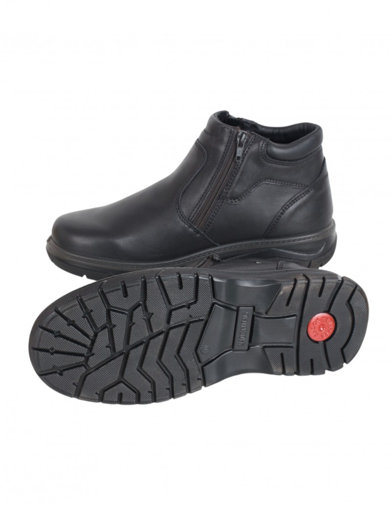 botines impermeables negros para hombre