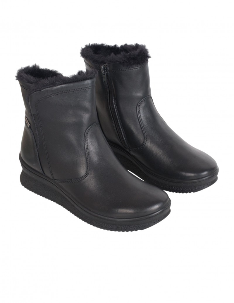 Botas Impermeables Mujer Piel Negras PERA LIMONERA