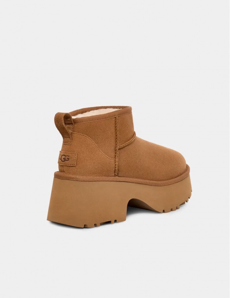 Botines UGG tacón marrones