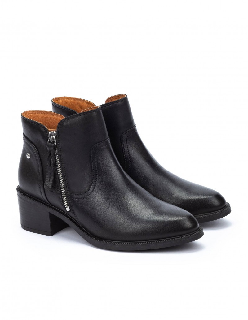 PIKOLINOS Botines Tacón Bajo Negro 2