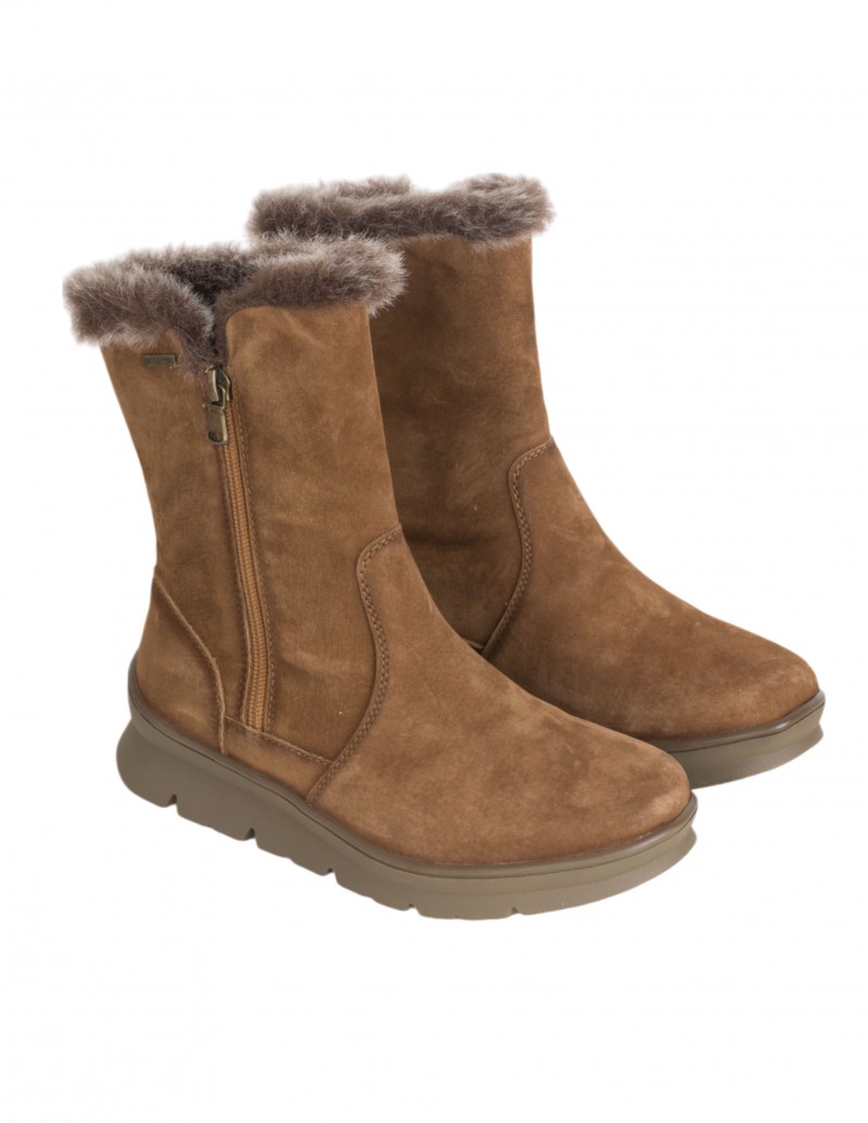 Botas Impermeables Marrones Cremallera 2